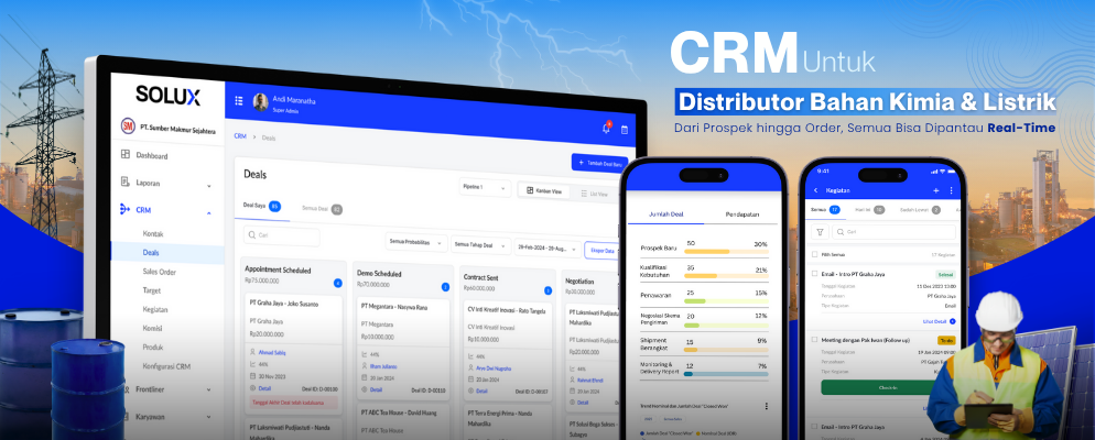 Strategi Berbasis CRM Untuk Kelola Penjualan Dalam Sektor Bisnis Kimia & Listrik